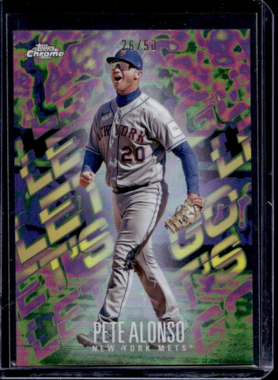 2024 Topps Big League Pete Alonso Let's Go #/50 Mets