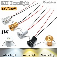 Mini LED Downlight Cabinet Recessed Spot light Ceiling Lamp Kit Fixture 12V/220V