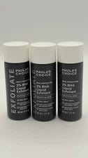 Paula's Choice SKIN PERFECTING 2% BHA Liquid  Exfoliant 1 Oz (3pieces) Exp-2028