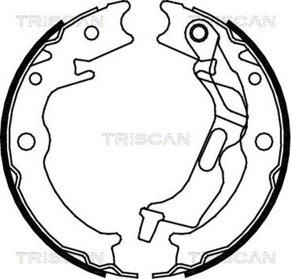 Bremsbackensatz Feststellbremse Triscan 8100 21001 FüR Chevrolet Daewoo Epica-image
