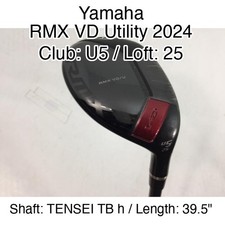 Yamaha RMX VD Utility 2024 U5 Hybrid 25 39.5" TENSEI TB h Stiff Right-Handed