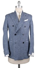 Luigi Borrelli Blue Silk Blend Sportcoat - GUDP163371 