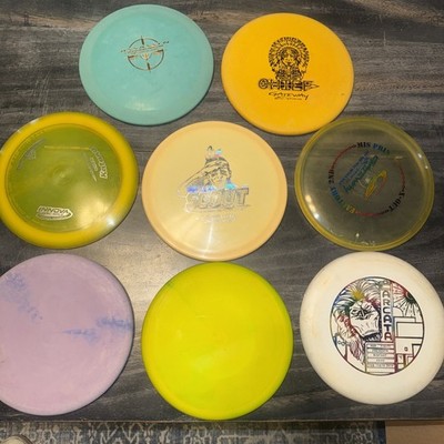 Golf Discs Lot Of 8 Discraft legacy Innova Frisbee golf  gateway used discs. 