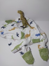 Boy 5T Carter Dinosaur One-Piece Pajamas Green with Interactive Toy 0059