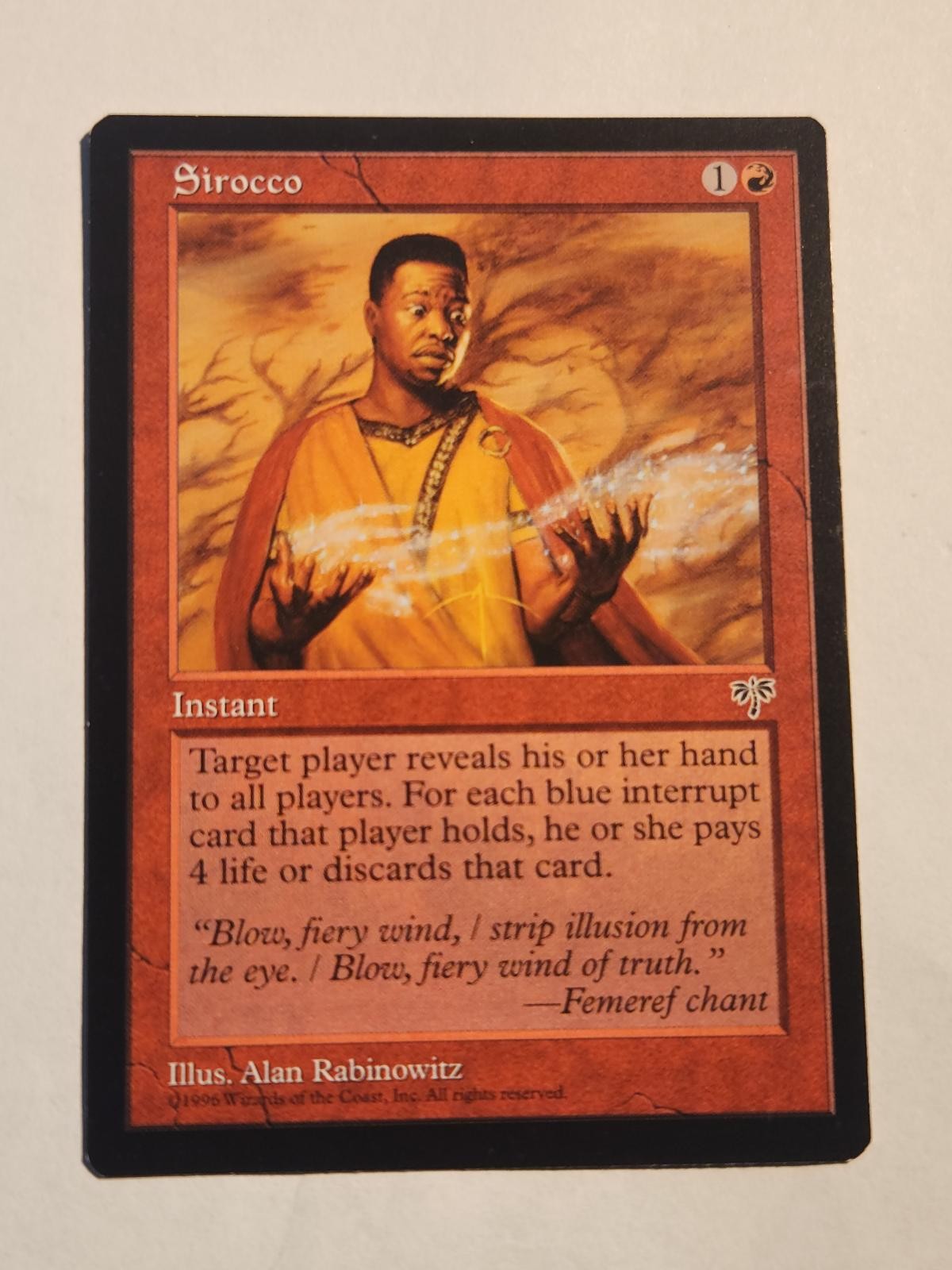 Sirocco Mirage Magic: The Gathering Uncommon MP
