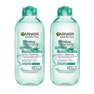 Garnier Micellar Water with Hyaluronic Acid, Facial Cleanser & Makeup Remover, H