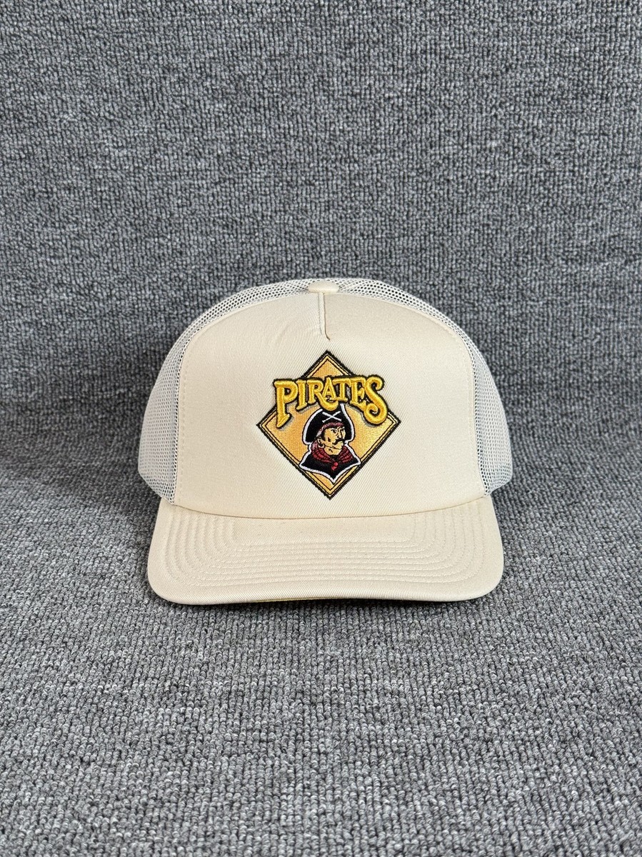 Mitchell & Ness Pittsburgh Pirates Trucker Snapback Cream Retro Hat
