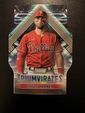 2023 Topps Stadium Club Baseball Bryce Harper Triumvirates Die-Cut T-14 Phillies