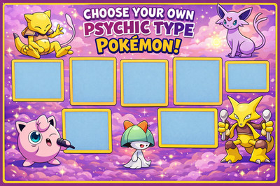 Choose Your Psychic Type Pokemon Cards! ** Non Holo ** Yellow Border **