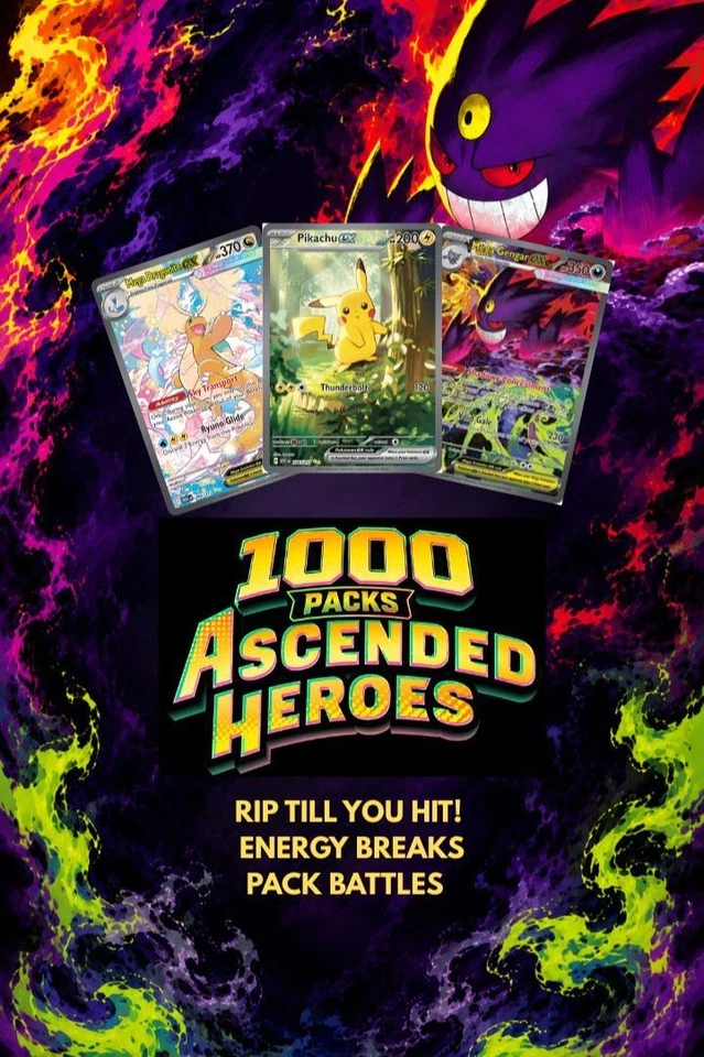 1000 PACKS ASCENDED HEROES