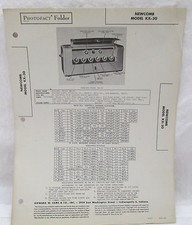 Vintage Howard W Sams Photofact Folder Newcomb Model H-14 Radio Parts Manual