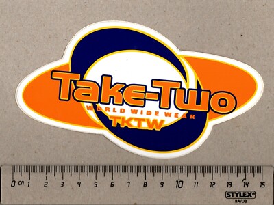 Aufkleber/Sticker Take-Two World Wide Wear TKTW Mode Bekleidung