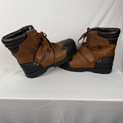 U.S. Polo Assn. Brown Kedge Buckle Duck Toe Winter Snow  display picture 1
