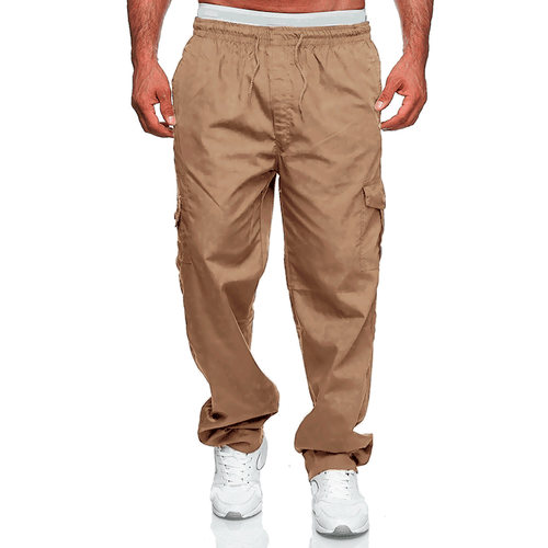 Mens Casual Jogger Fitness Gym Cargo Multi-Pocket Loose Straight Overalls Pants - Picture 6 of 78