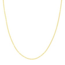 1.82mm Créateur Diamant Coupe Jaseron Chaîne Collier Vrai Solide 14K Jaune Or