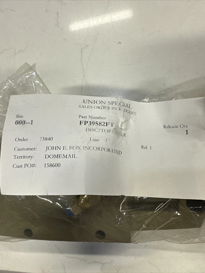 Cubierta superior para máquina de coser Union Special FP39582FT nueva Foto 2 de 3