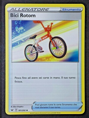 BICI ROTOM 181/202 Strumento in Italiano POKEMON Allenatore
