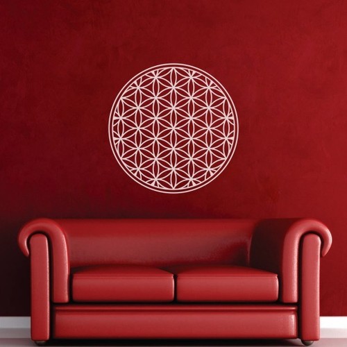 Flower Of Life Wall Decal Inspirational Vinyl Geometry Headboard Mural Art Decor eBay