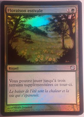 Floraison Estivale 9ème PREMIUM / FOIL VF - French 9th Summer Bloom - Magic Mtg