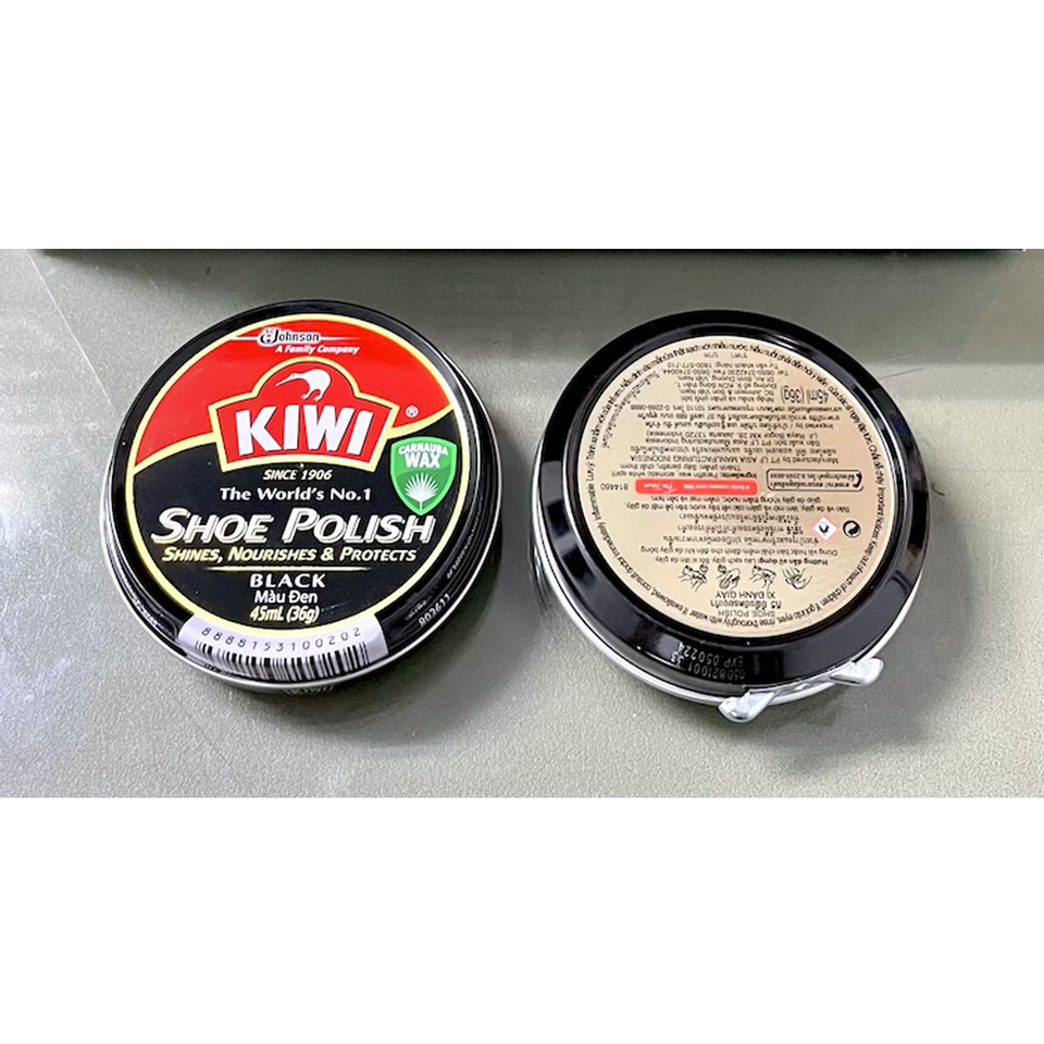 Kiwi Shoe Polish Boot Polish Wax Shine Black And Dark Tan Protects & Nourishes E - Foto 2