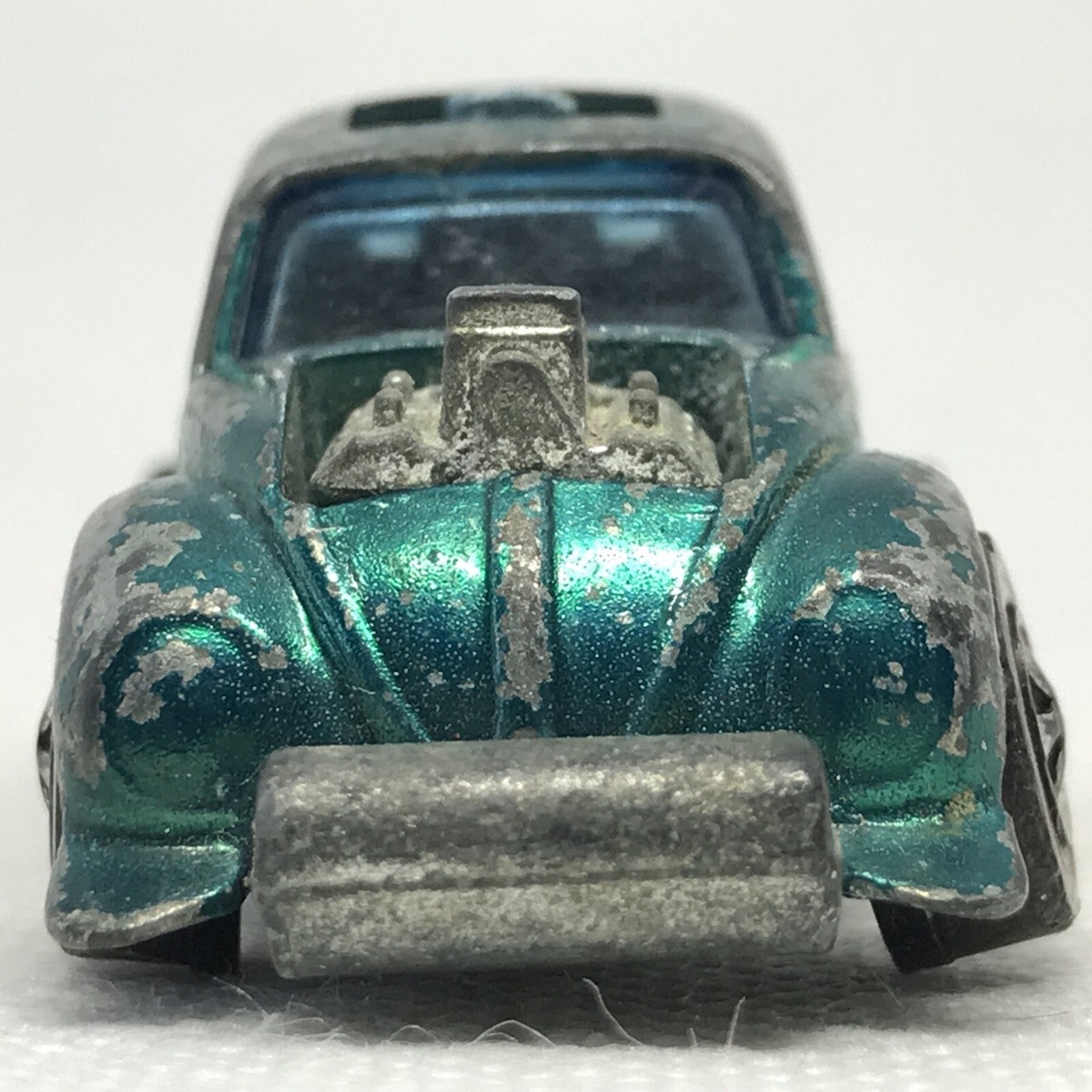 Hot Wheels Redline Evil Weevil #3 1970 Aqua Gray Int. Made In Hong