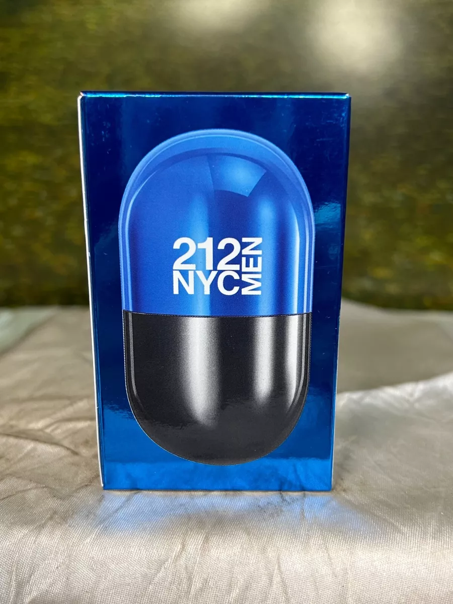 CAROLINA HERRERA 212 NYC MEN NEW YORK PILLS 20ML EDT SPRAY NEW WITH BOX