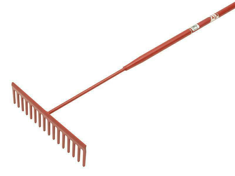 Faithfull Asphalt Rake 16 Flat Teeth - Tubular Steel Shaft FAIASP