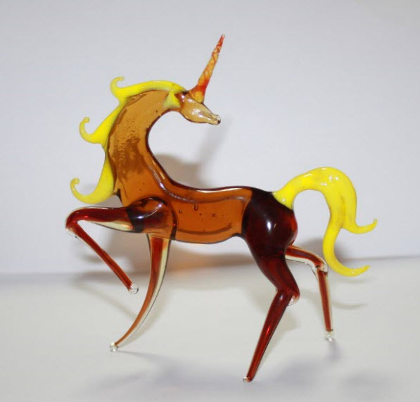 Art Blown Glass Murano Figurine Glass Unicorn Figurine 4 eBay