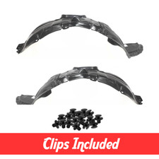 Front Driver Passenger Side Fender Liner Set W Clips For 2004-2009 Mazda 3