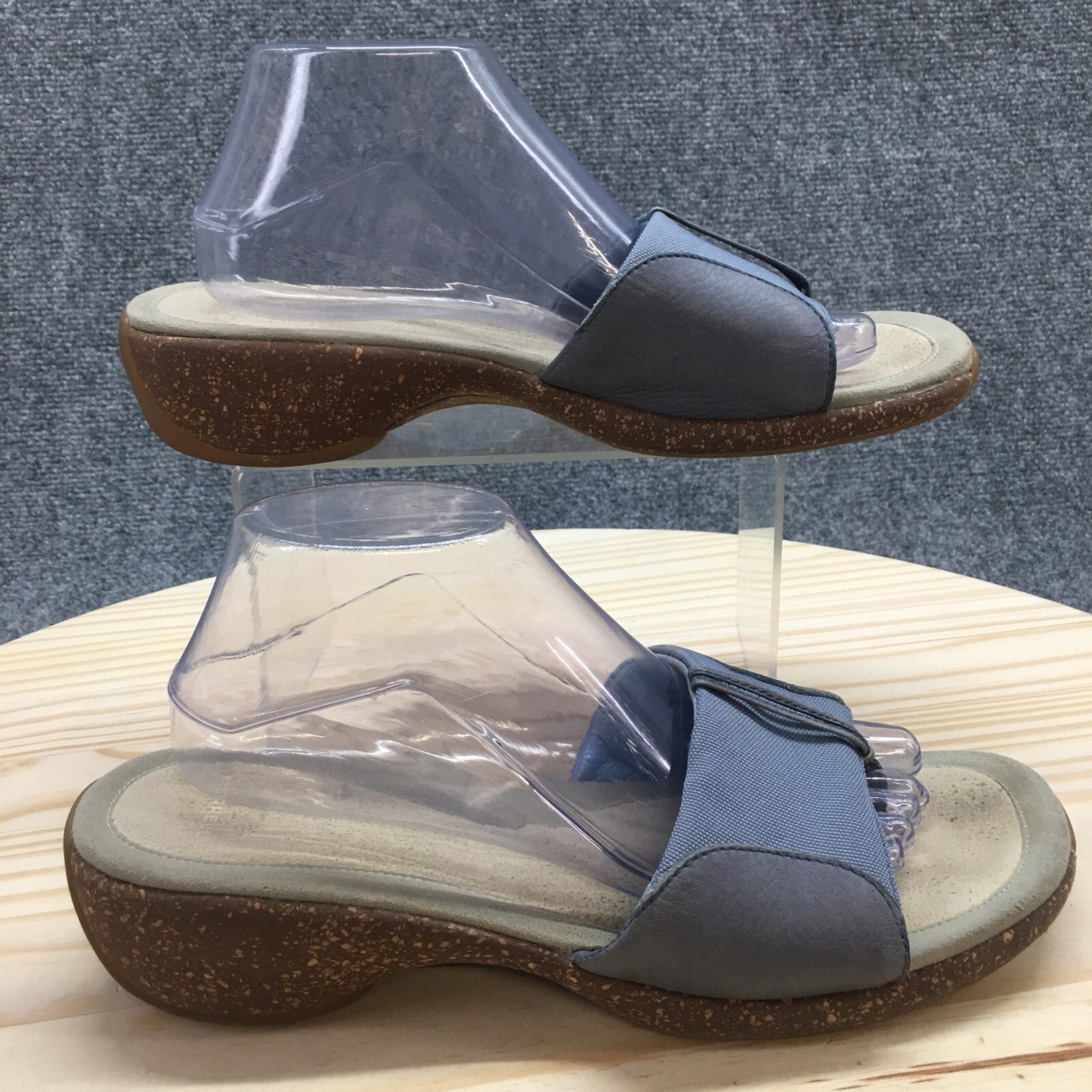 Merrell sandali donna 11 perizoma meridiana flirt pietra slide blu zeppa casual