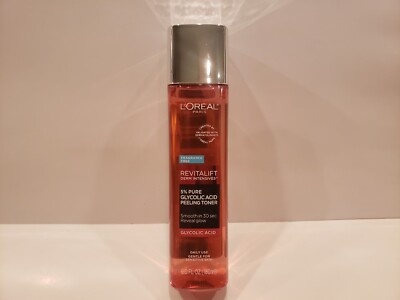 L'oreal~Revitalift Derm Intensives (FF)~5% Pure Glycolic Acid Peeling Toner~6 oz