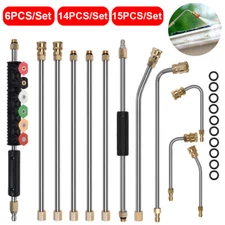 4000PSI High Pressure Washer Extension Wand Replace Lance Gutter Cleaner Nozzle