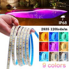 2835 LED Strip Lights 24V Waterproof IP68 Double Side Tape Rope Self Adhesive