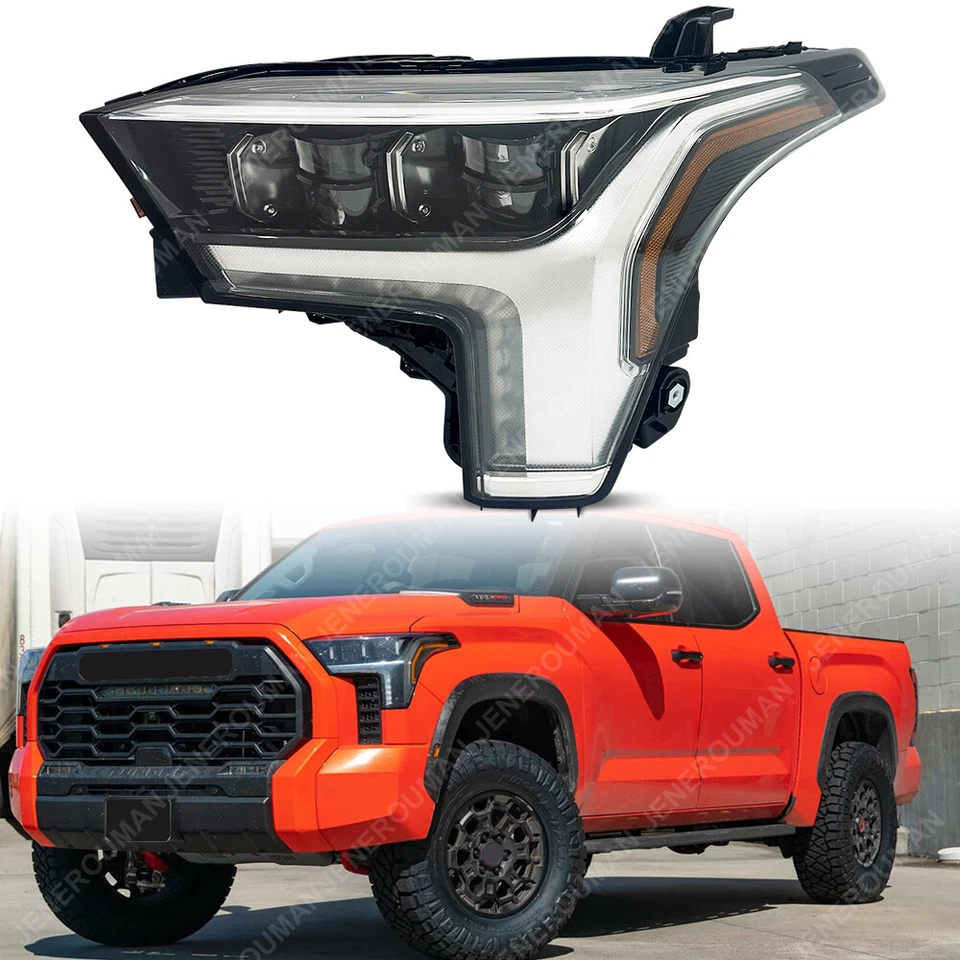 Left For 22-25 Toyota Tundra Headlight Head Light Lamp With Auto Leveling Motor Foto 3 de 4
