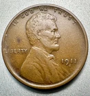 1911-S  LINCOLN CENT   VF+    KEY DATE  #1235
