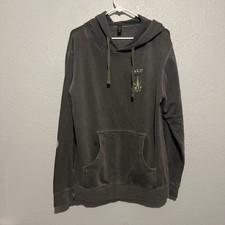 Salty Crew Sweatshirt Mens Hoodie Dark Gray Find Refuge In The Sea Size large