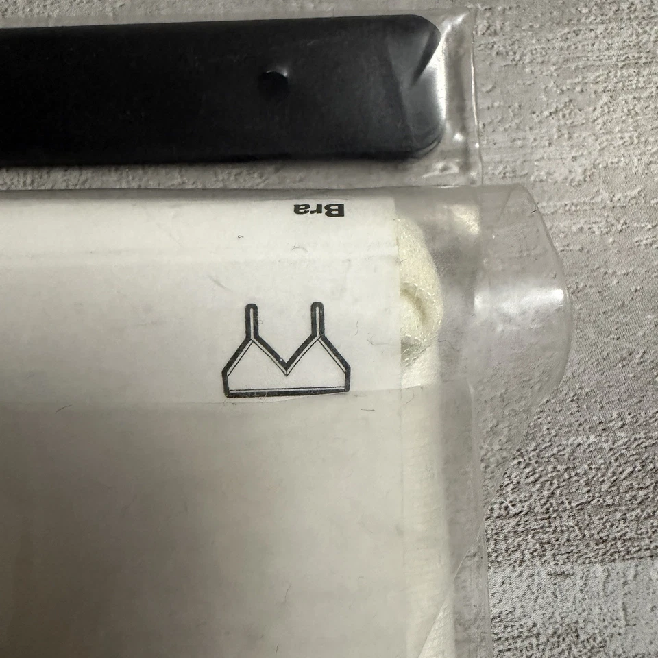 Sujetador Bralette American Apparel Blanco Interlock Talla 2 #7319 NUEVO  Foto 2 de 3