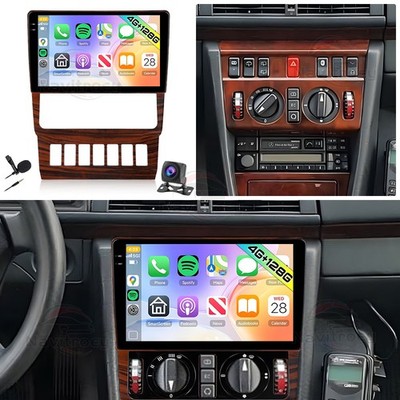 4+128GB Android 15 Autoradio Für Mercedes-Benz W124 1988-1992 BT GPS Navi +Kam