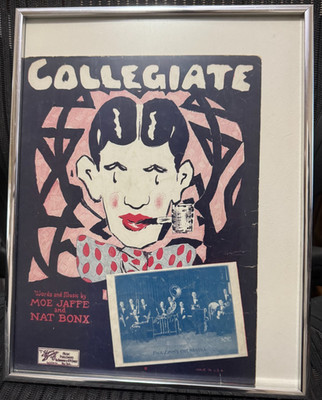1925 COLLEGIATE Sheet Music CHARLES STRICKLAND'S PALAIS D'OR ORCHESTRA, by Jaffe