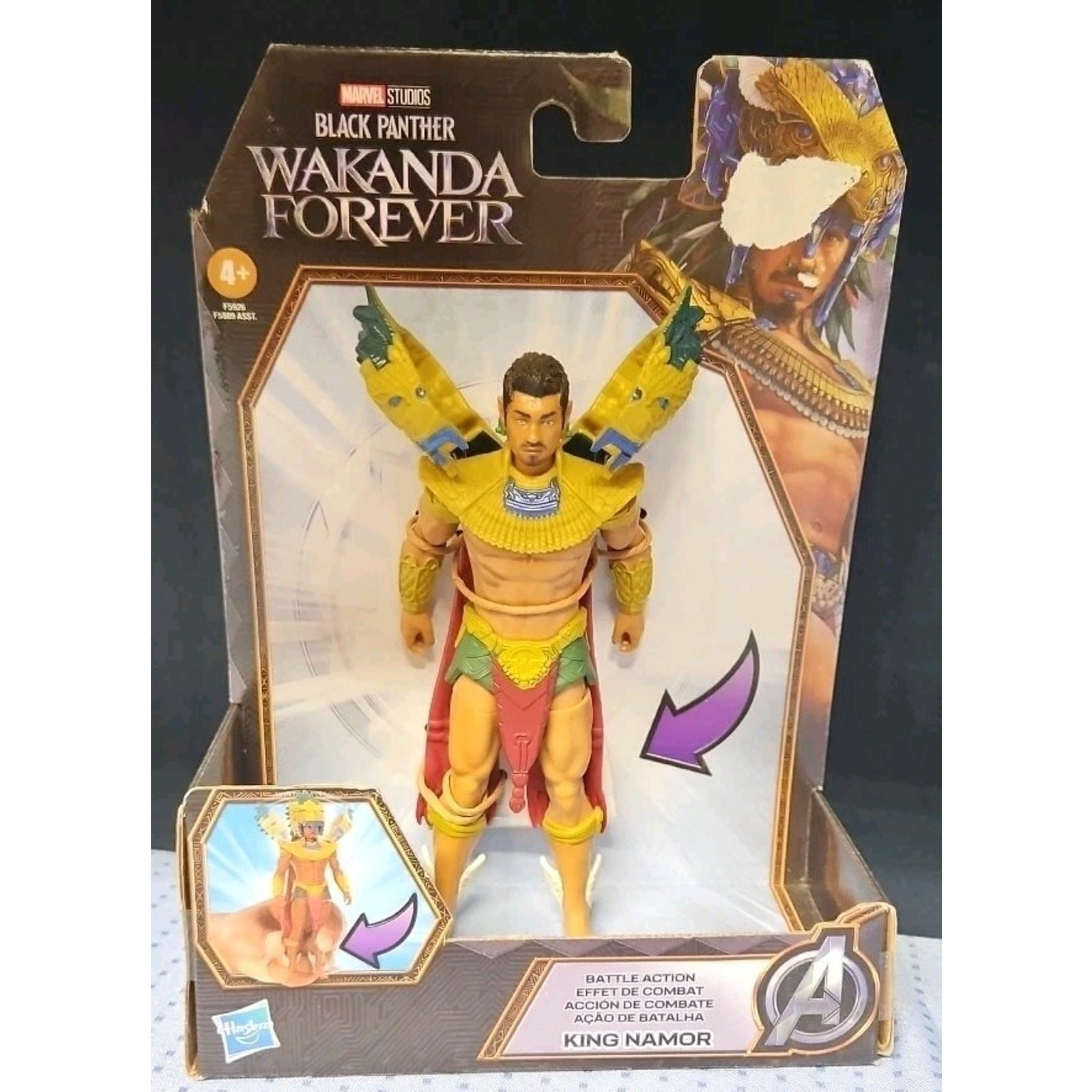 Marvel Studios' Black Panther Wakanda Forever Battle Action King Namor 6-Inch