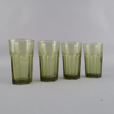 Libbey Fundamentals Juice Glasses 7 oz. set of 4 green new in box