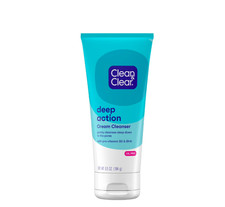 New Clean Clear Oil-Free Deep Action Cream Facial Cleanser, 6.5 oz