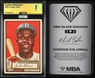 1952 Topps: #312 Jackie Robinson MBA 3 VG, Silver