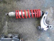 85-93 YAMAHA XT350 OEM REAR SHOCK ABSORBER and LINKAGE DOG BONE SUSPENSION