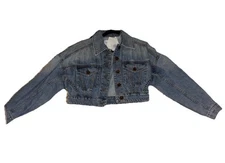 Zimmerman Raie Cropped Denim Jacket Size 4