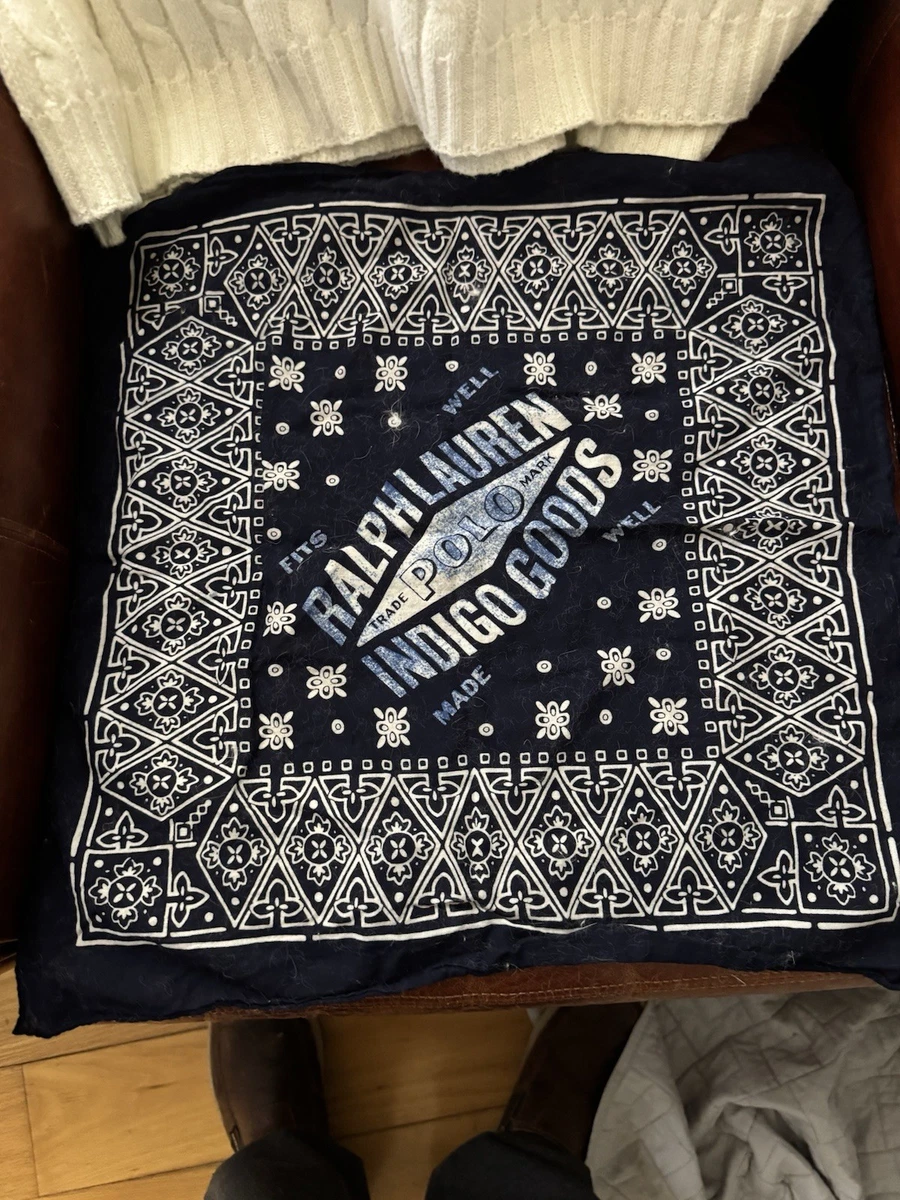 バンダナ/スカーフ RRL Ralph Lauren Vintage Bandanna Vintage Polo Ralph Lauren Bandana Handkerchief Scarf Anchor Ship's