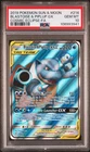 Pokemon Blastoise & Piplup GX SM Cosmic Eclipse Full Art #214 PSA 10