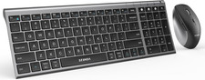 seenda Bluetooth Keyboard and Mouse Combo, COE401 USB Dual BT Multi-Device, Rech