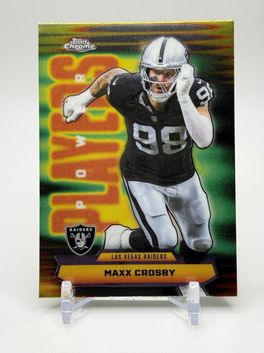 2025 Topps Chrome Football Maxx Crosby Power Players Raiders | eBay