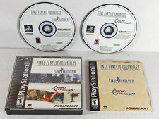 Final Fantasy Chronicles Final Fantasy IV & Chrono Trigger PS1 Black Great Disks